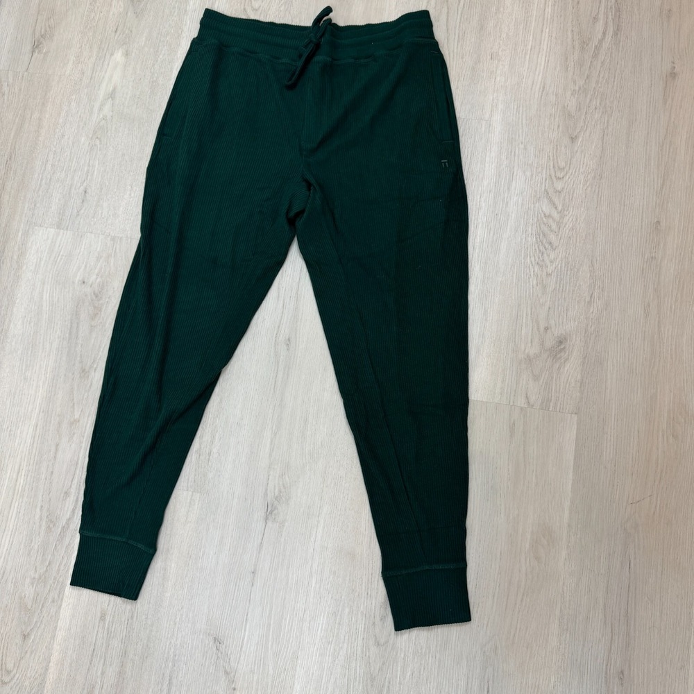Tommy John Brushed Rib Lounge Jogger Mens Medium Green Pine Grove